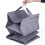 Organizator de dulap pliabil, gri, pachet de 2 5