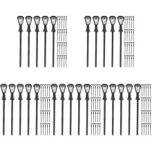100Pièces Modèles De Lampadaires Miniatures Pour Jardin Décor De Scène