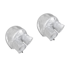 2Pcs Premium Silver Foot Tub Cover Durable Foot Soaking Heat Insulator