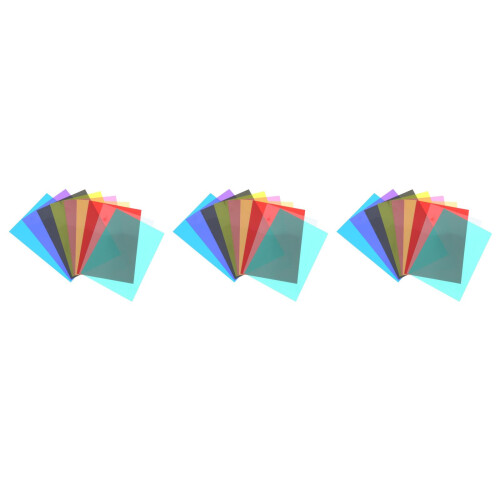 27Pcs Photography Light Gels Filter Sheets High Toughness