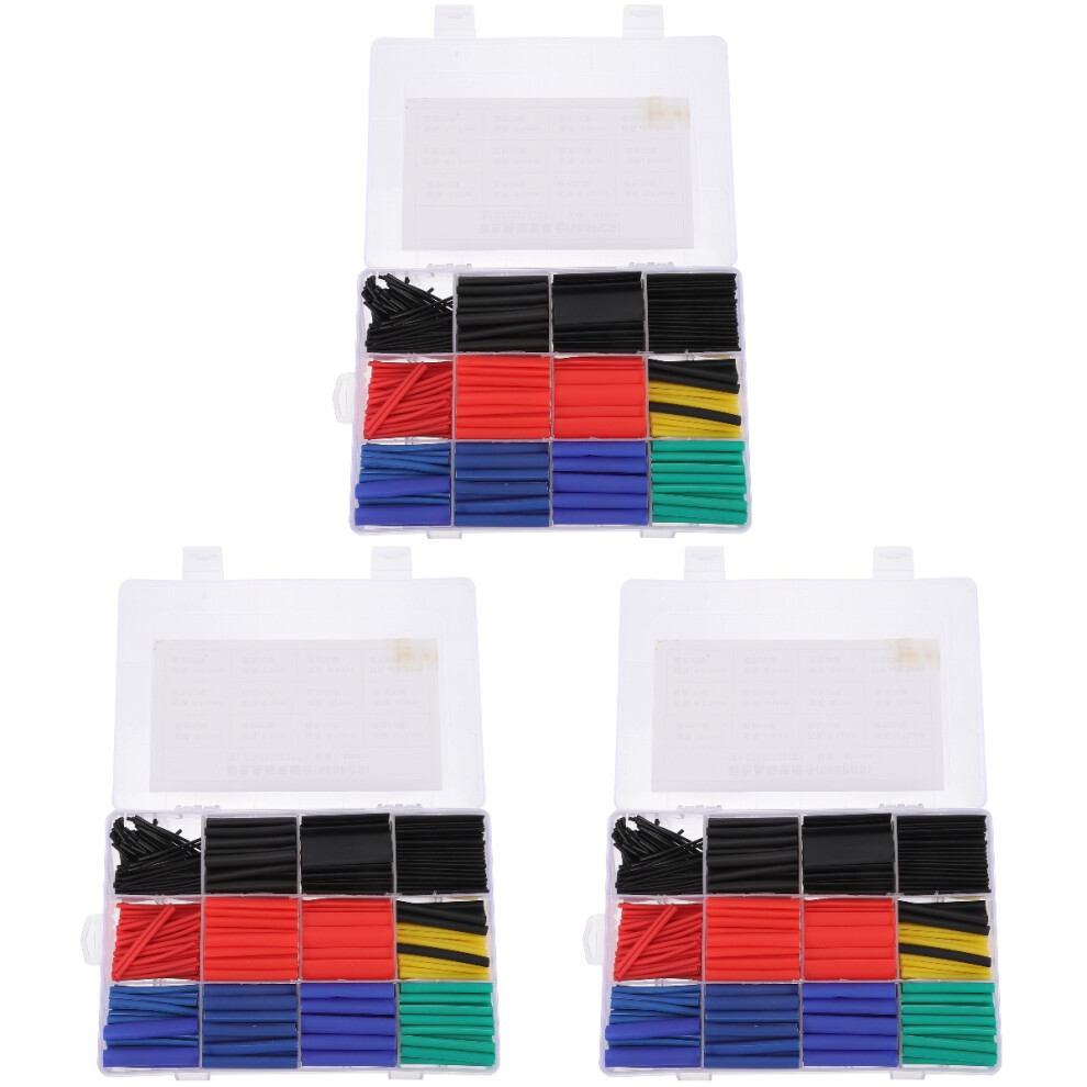 3Sets Shrink Wrap Heat Tubing For Wire Insulation And Data Line Repair 3683806149349