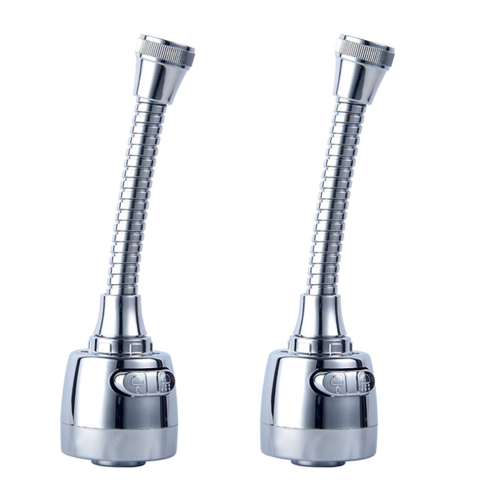 6Pcs Silver Faucet Tap Extender Splashproof Nozzle Water-Saving Design 3683806158334