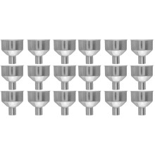 20Pcs Compact Stainless Steel Funnels for Cooking and Oil Transfer