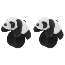 2Pcs Soft Stuffed Animal Slap Bracelets Kids Wristbands