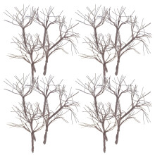 10Pcs Coffee Wire Miniature Tree Stems for Model Train Landscape