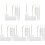 100Sets Writable Clear Acrylic Ornaments with Rope for Storage Bins 1