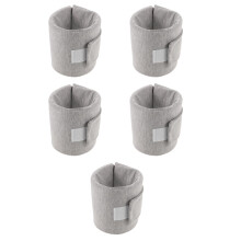5Pcs Soft Grey Elizabethan Collar Adjustable Protective Pet Neckwear