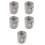 5Pcs Soft Grey Elizabethan Collar Adjustable Protective Pet Neckwear 1