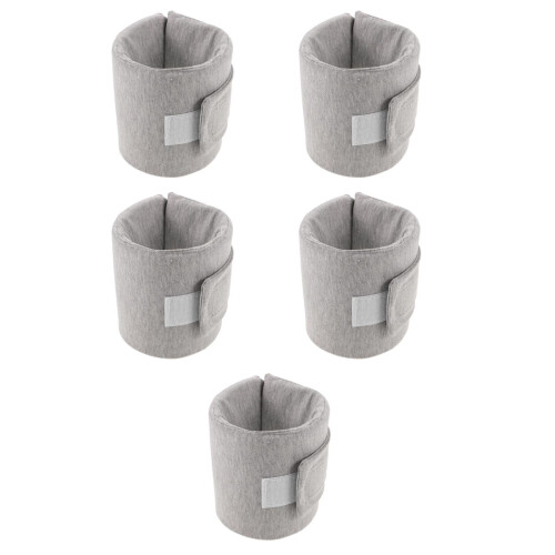 5Pcs Soft Grey Elizabethan Collar Adjustable Protective Pet Neckwear