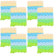 8Pcs Multi-Color Wavy Trim Ribbon Wear-Resistant DIY Sewing Decoration