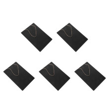 5Pcs Dual-Sided Black Wood Chalk Board Sign with Hanging Rope for Home