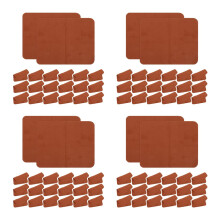 96Pcs Brown Microfiber Cleaning Cloths Streak-Free Lens & Screen Wipes