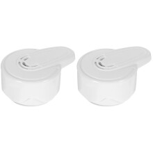 2Pcs Home Use Pressure Cooker Valve Set Plastic Stainless Steel White