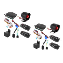 2Sets Car Alarm Security Kit with Remote Start Assorted Color for Auto