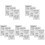 White PVC Shampoo Bottle Labels Waterproof for Home Organization 1