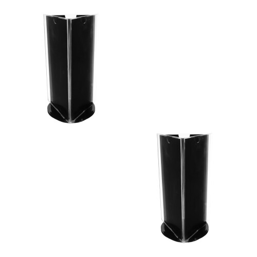2Pcs Versatile Black Acrylic Sign Holders for Menus and Table Displays
