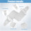 2Pcs Fitted Sheet Holders White Nylon Straps for Secure Bedding 7