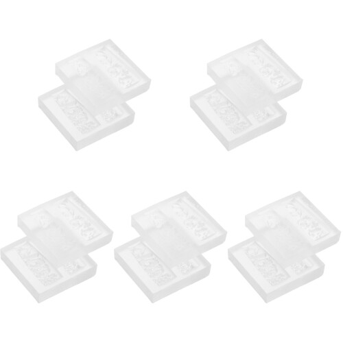 10Pcs Practical White Silicone Nail Decor Mold for DIY Nail Art