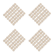 400Pcs Hollow Wooden Pom Pom Buttons Removable Hat Knitting Supplies