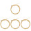 4Sets High-Class Golden Bass String Set Durable Replacement Bass Parts 2