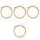 4Sets High-Class Golden Bass String Set Durable Replacement Bass Parts 3