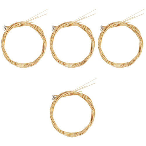 4Sets High-Class Golden Bass String Set Durable Replacement Bass Parts 2