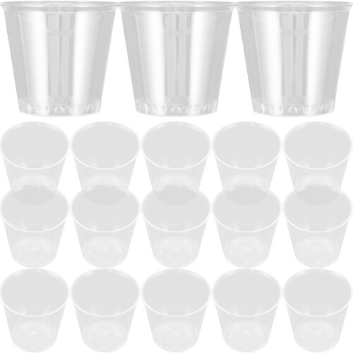 100Pcs Transparent Ps Disposable Snack Cups Mini Drinkware