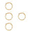 4Sets High-Class Golden Bass String Set Durable Replacement Bass Parts 7