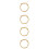 4Sets High-Class Golden Bass String Set Durable Replacement Bass Parts 8