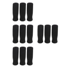 12Pcs Black Sponge Cane Hand Grip Replacement Lightweight Secure Hold
