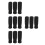 12Pcs Black Sponge Cane Hand Grip Replacement Lightweight Secure Hold 1