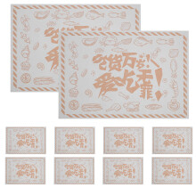 500Pcs Light Brown Greaseproof Kraft Paper for Baking