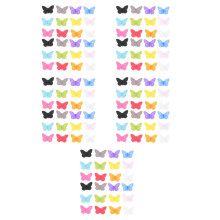 120Pcs Colorful Silicone Drink Markers Butterfly Charms for Party Use