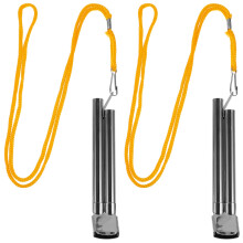 2Sets Portable Metal Sports Whistles for Hiking Camping and Safety