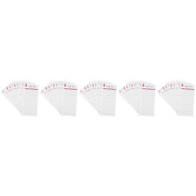 60Pcs Portable Red Cash Budget Sheets Paper 6-Hole for Office Use