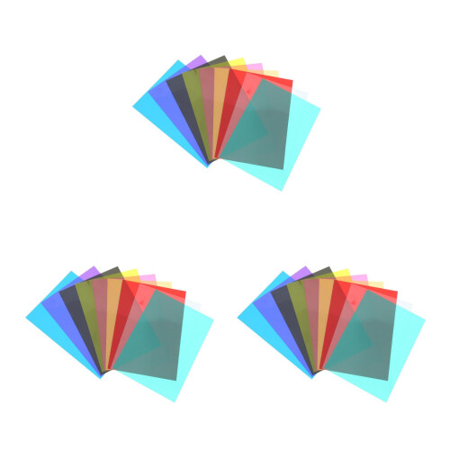 27Pcs Photography Light Gels Filter Sheets High Toughness 1