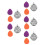 5Ensembles Colliers Diffuseurs D'huile Goutte D'eau Acier 5