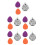 5Ensembles Colliers Diffuseurs D'huile Goutte D'eau Acier 7