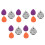 5Ensembles Colliers Diffuseurs D'huile Goutte D'eau Acier 8