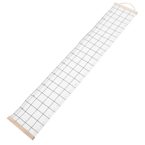 3Pcs Durable White Wood & Height Chart for Wall Decor 1