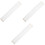 3Pcs Durable White Wood & Height Chart for Wall Decor 3