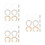 6Sets Brass Faucet Lock Nut Kit Secure Sink Water Tap Filter Fixing 4