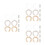 6Sets Brass Faucet Lock Nut Kit Secure Sink Water Tap Filter Fixing 5