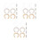 6Sets Brass Faucet Lock Nut Kit Secure Sink Water Tap Filter Fixing 9