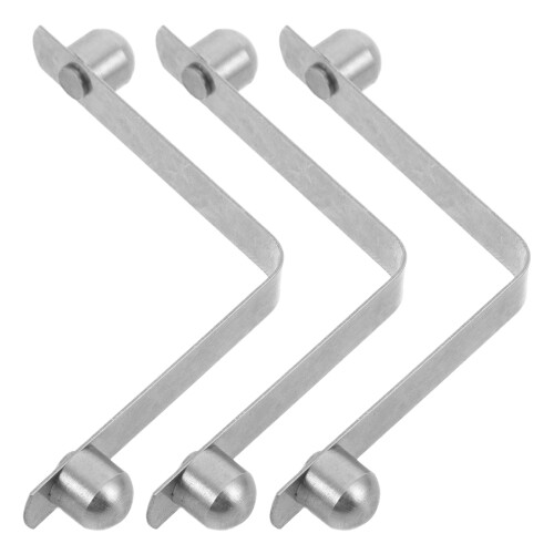 12Pcs Silver Walking Cane Holder Clip with Spring Clamp for Crutch Use 2