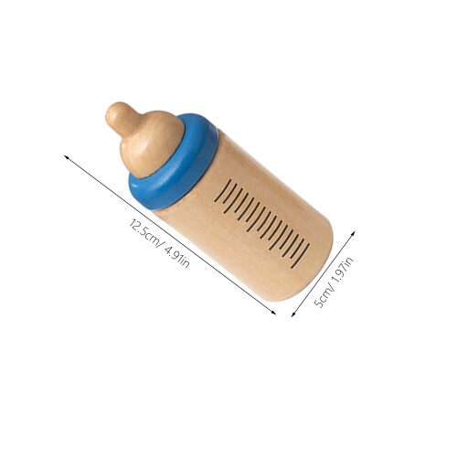 2Sets Assorted Wooden Bottle Feeding Set for Toddlers Educational Play 1