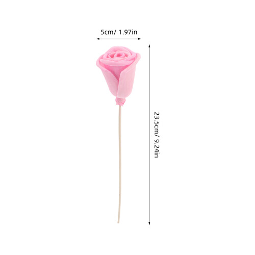 5Pcs Pink Aromatherapy Diffuser Sticks Reed Flowers for Home Decor 1