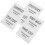 White PVC Shampoo Bottle Labels Waterproof for Home Organization 3