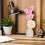 5Pcs Pink Aromatherapy Diffuser Sticks Reed Flowers for Home Decor 7