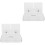 2Sets Clear Acrylic Security Camera Stand Wall Mount Floating Shelf 3